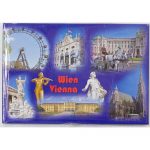 506 Fotomagnet Wien 8 Teilig Blau 8×5,5 cm 0,8 Souvenir