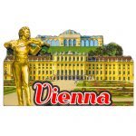 811 Holz Magnet Strauss mit Schönbrunn 1 Magnet